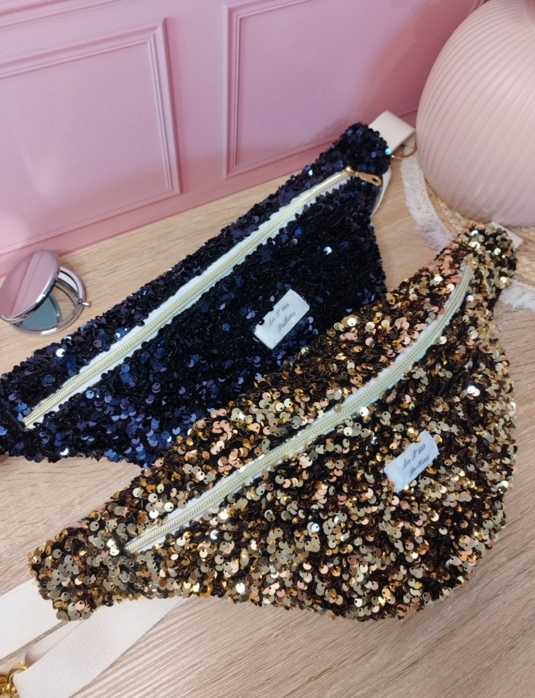 Sac banane à sequins