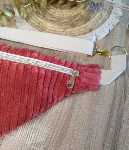 Sac banane terracotta