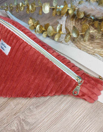 Sac banane terracotta