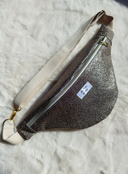 Sac banane en similicuir bronze