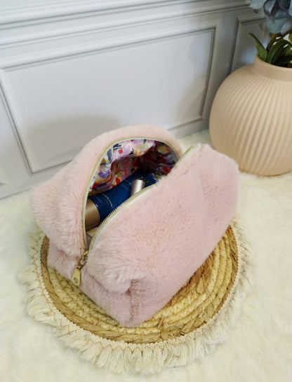 Trousse Rabbit rose poudré