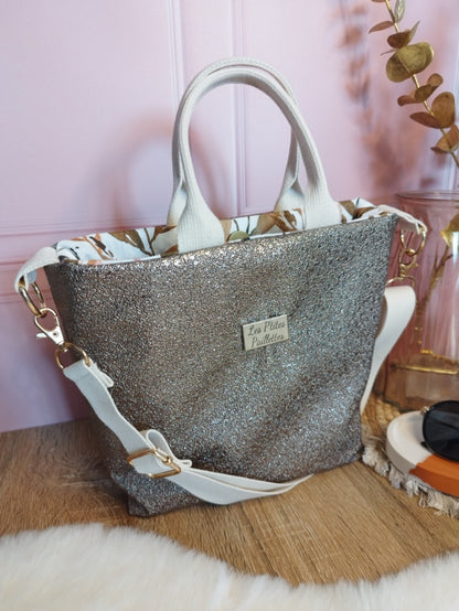 Mini cabas similicuir Bronze