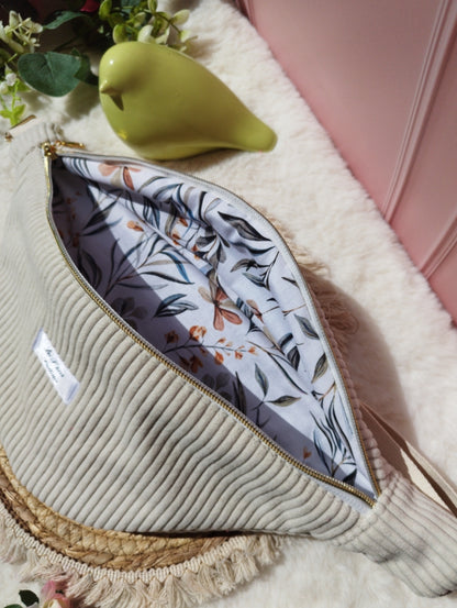 Banane blanc écru fine côte