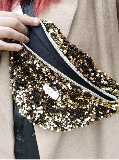 Banane sequins doré