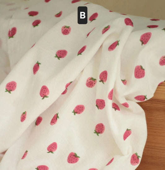 Mouchoir double gaze de coton