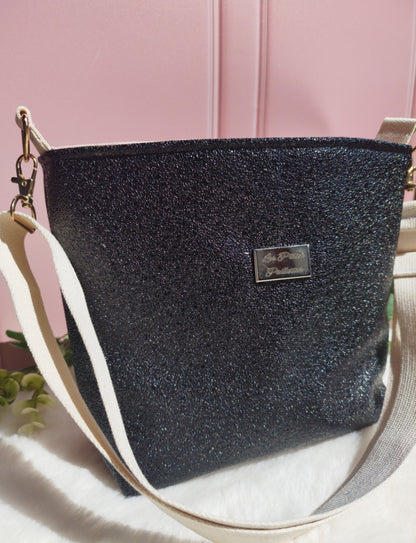 Mini cabas similicuir Noir