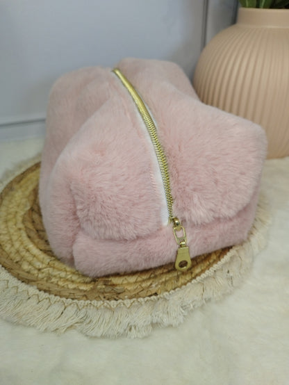 Trousse Rabbit rose poudré