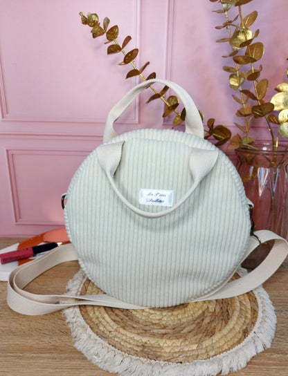 Sac rond blanc