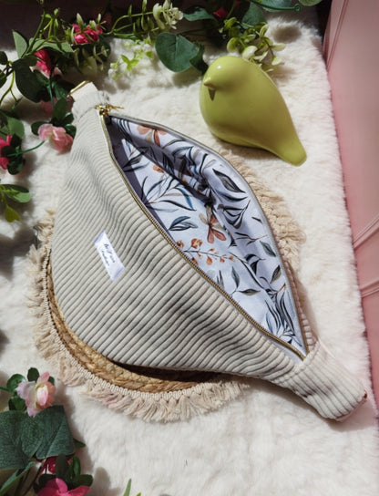 Banane blanc écru fine côte