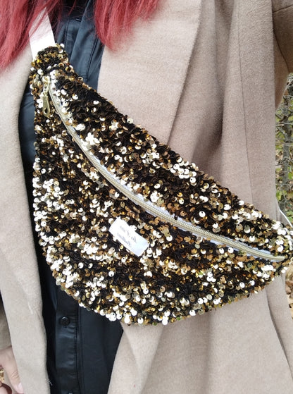 Banane sequins doré