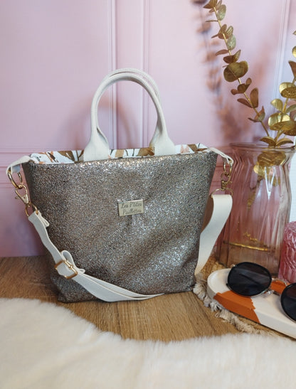 Mini cabas similicuir Bronze